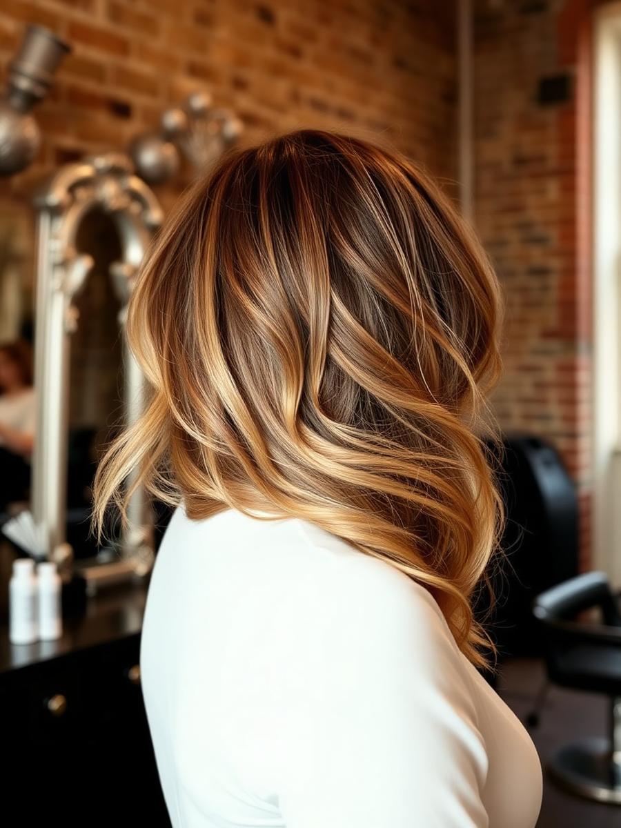 Lived-in balayage after