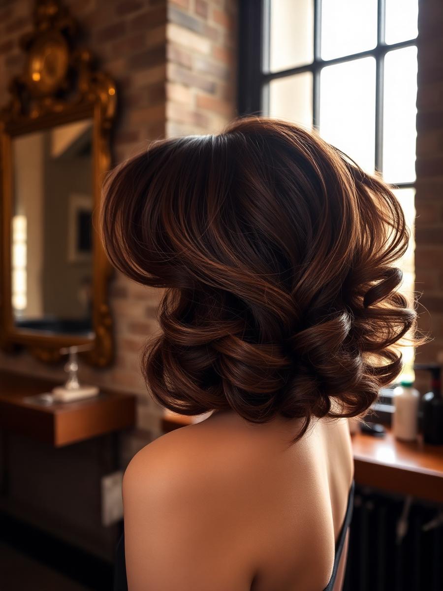 Bouncy blow-dry after