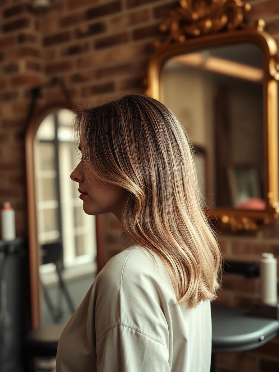 Bouncy blow-dry before